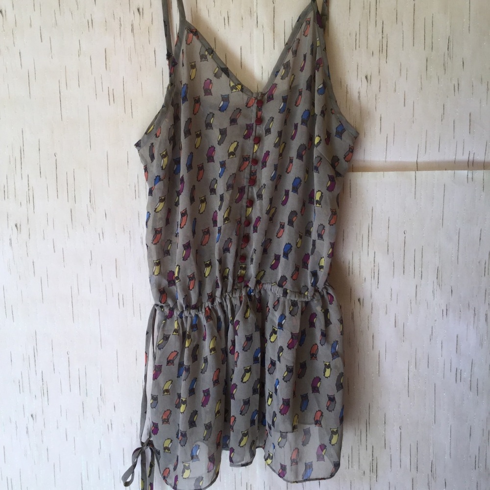 Owl print tunic